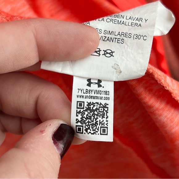 Under Armour Orange Full-zip HEATGEAR jacket - XS - Picture 10 of 12